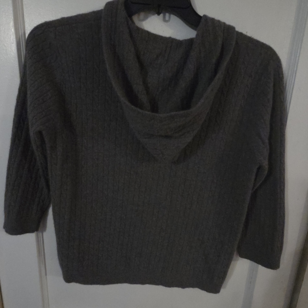 Lauren Ralph Lauren Women's Cashmere Blend Cardigan With Hood - Picture 2 of 3